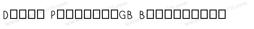 Dream PossibleGB Bold字体转换